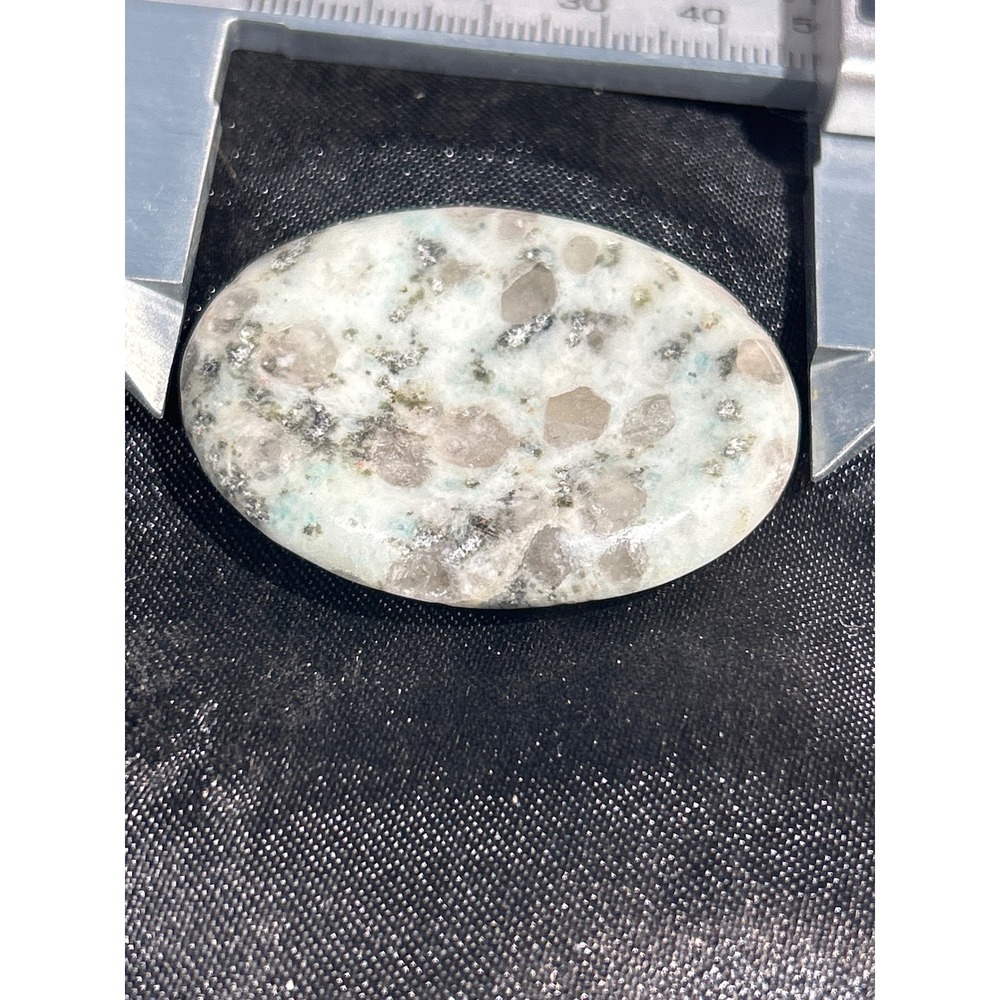Kiwi Jasper Azurite Oval Polished Worry Stone 1.9in #53